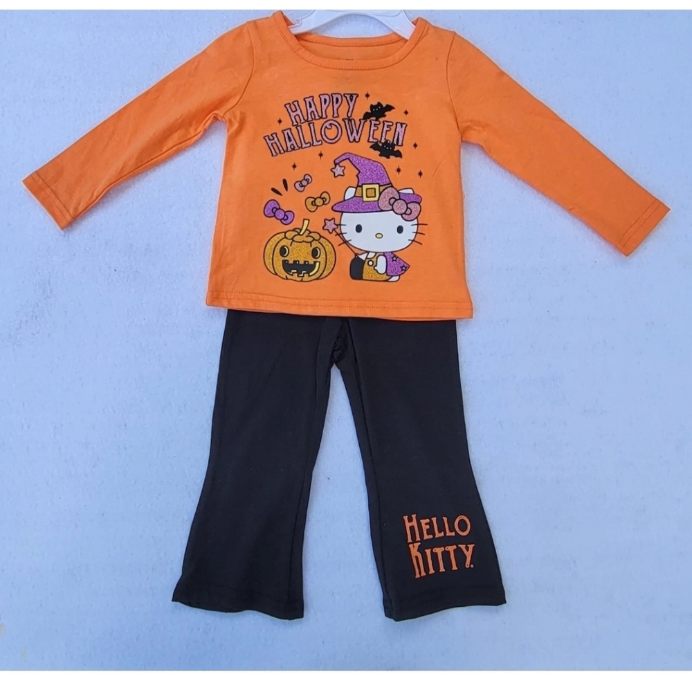 Hello Kitty "Happy Halloween" 2 piece set Size 24M-12M-‎ AND- 2 18M